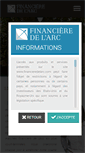 Mobile Screenshot of financieredelarc.com